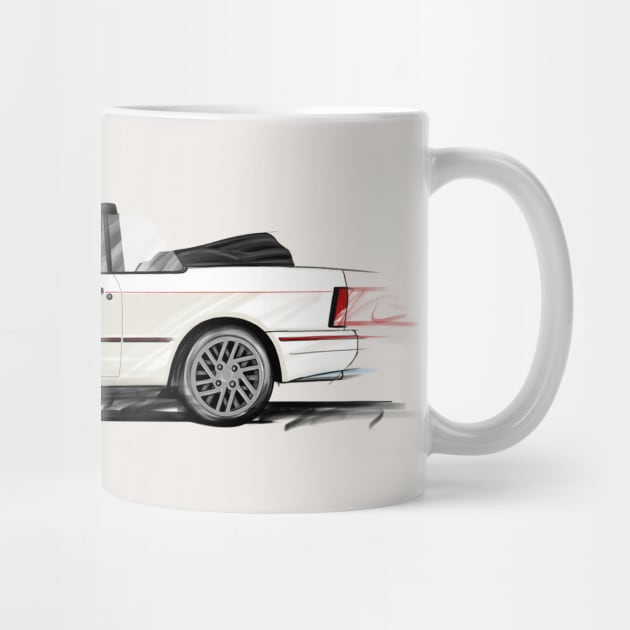 Ford Escort Xr3i Cabriolet - Roadside Icons by y30man5